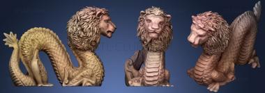 3D model Lion Worm (STL)